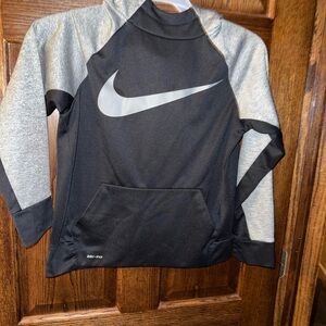Nike Black and Gray Kids Hoodie